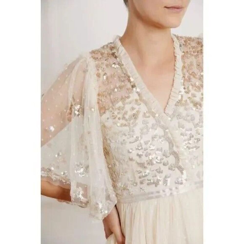 New Needle & Thread Patchwork Sequin Bodice Balle… - image 2